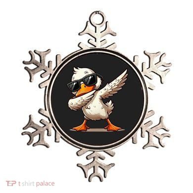 Dabbing Duck With Sunglasses Funny Cartoon Graphic Ornament