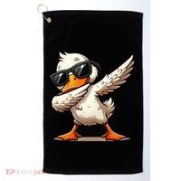 Dabbing Duck With Sunglasses Funny Cartoon Graphic Golf Towel thumb 0