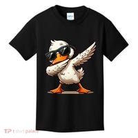 Dabbing Duck With Sunglasses Funny Cartoon Graphic Kids T-Shirt thumb 0