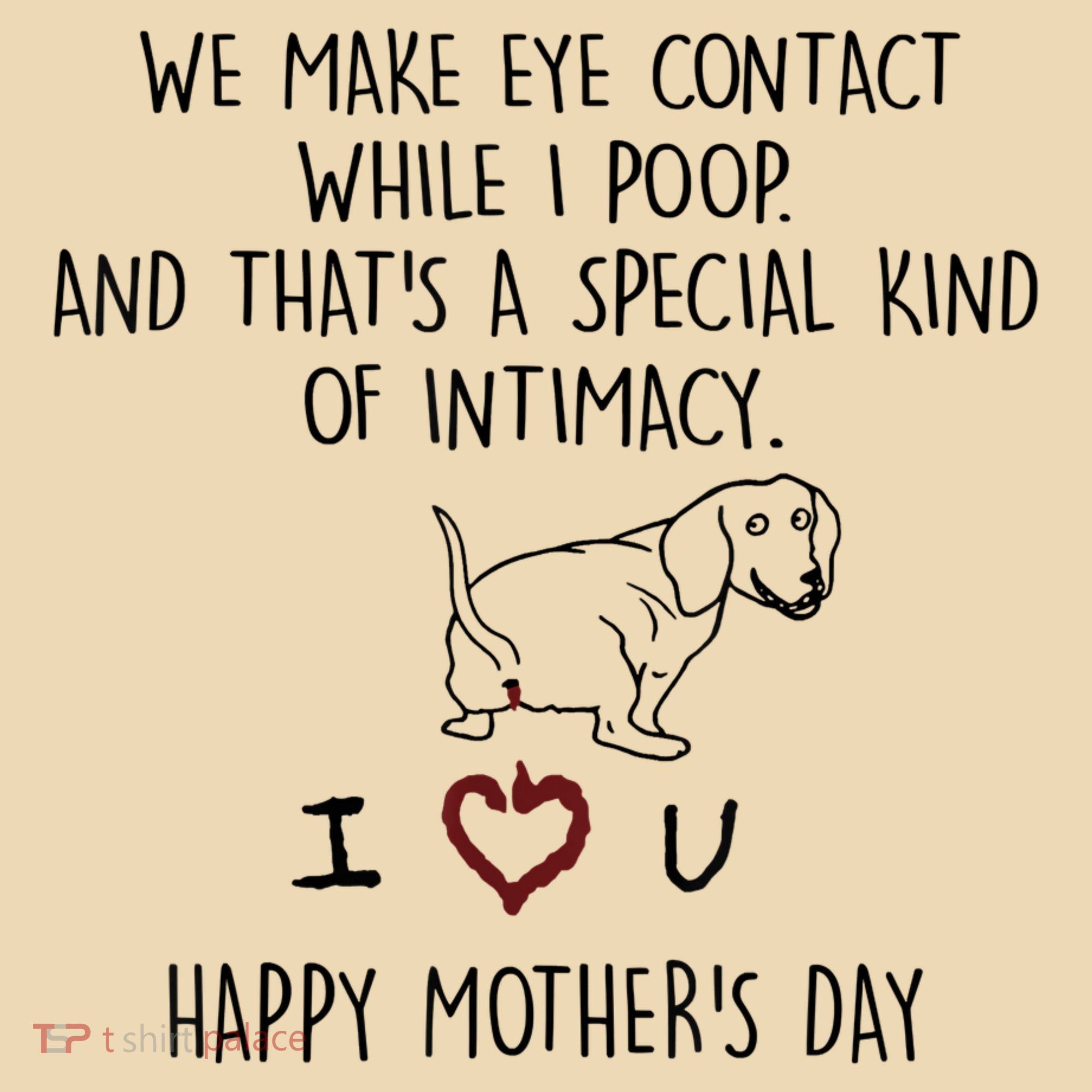 Dachshund Dog We Make Eye Contact While I Poop Happy Mothers Day Funny Gift Tote Bag