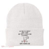 Dachshund Dog We Make Eye Contact While I Poop Happy Mothers Day Funny Gift Beanie thumb 0