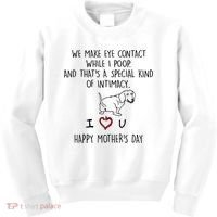 Dachshund Dog We Make Eye Contact While I Poop Happy Mothers Day Funny Gift Kids Sweatshirt thumb 0