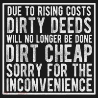 Dirty Deeds Will No Longer Be Done Dirt Cheap Coaster thumb 2