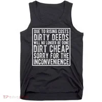 Dirty Deeds Will No Longer Be Done Dirt Cheap Tank Top thumb 0