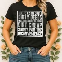 Dirty Deeds Will No Longer Be Done Dirt Cheap Women's T-Shirt thumb 2
