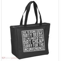 Dirty Deeds Will No Longer Be Done Dirt Cheap Tote Bag thumb 2