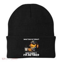 Dachshudn Dog What Day Is Today Who Care I‘m Retired Gift Beanie thumb 0