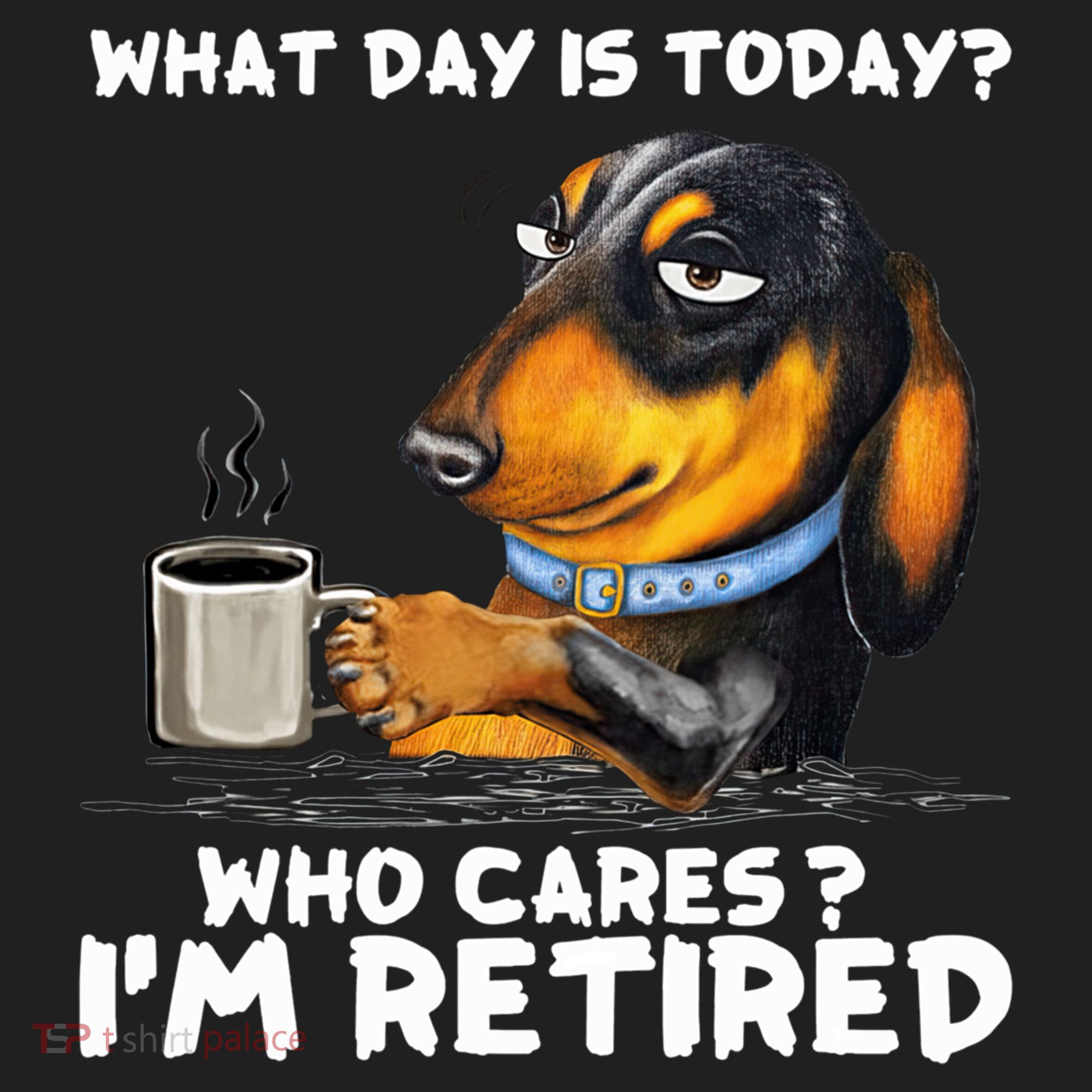 Dachshudn Dog What Day Is Today Who Care I‘m Retired Gift Beanie