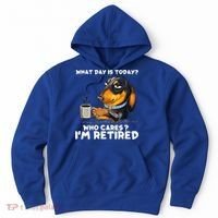 Dachshudn Dog What Day Is Today Who Care I‘m Retired Gift Hoodie thumb 0