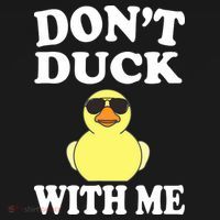 Don't Duck With Me Funny Rubber Duck Ducks Gift Doggie Tank thumb 4