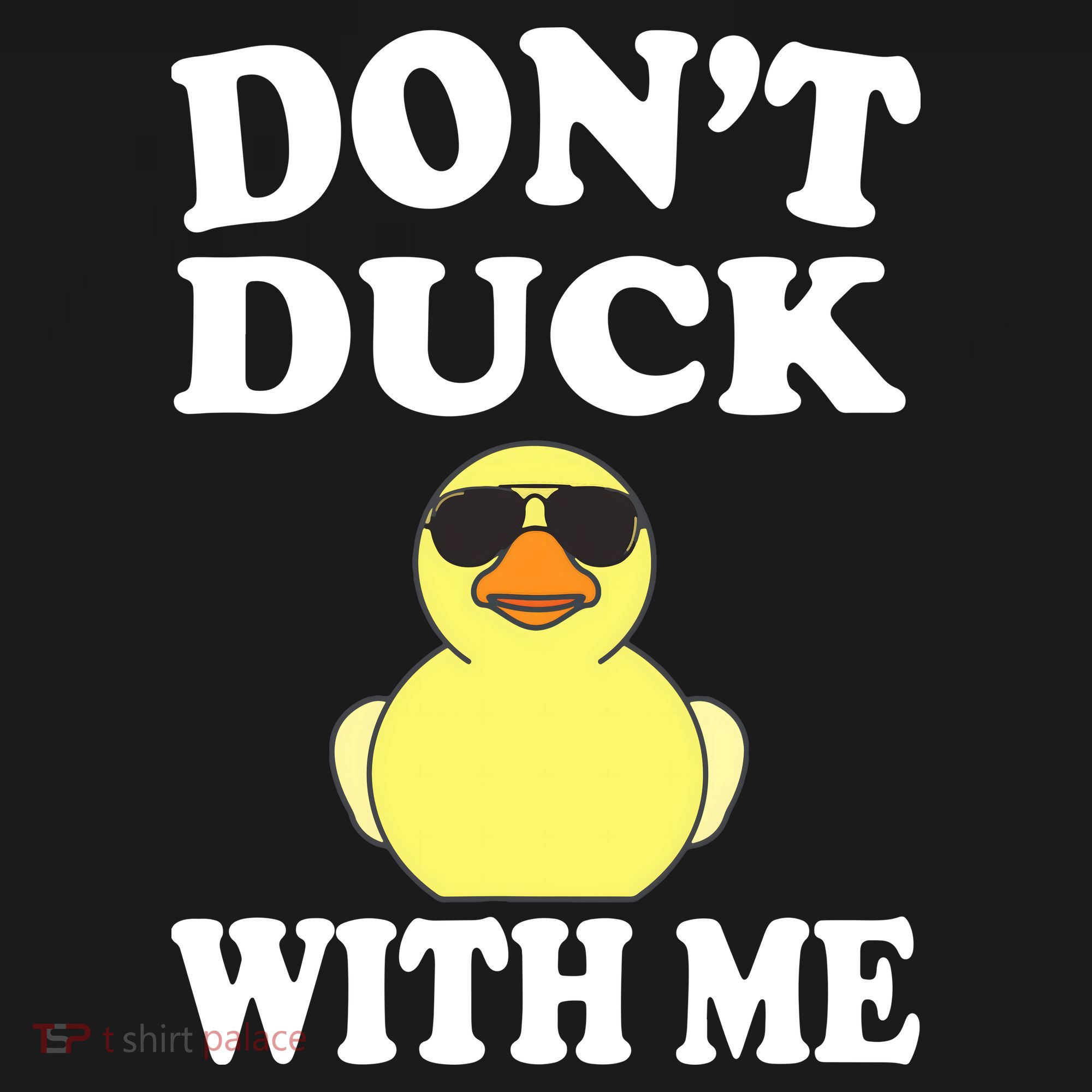 Don't Duck With Me Funny Rubber Duck Ducks Gift USA-Made Doggie Bandana