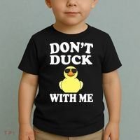 Don't Duck With Me Funny Rubber Duck Ducks Gift Toddler T-Shirt thumb 2