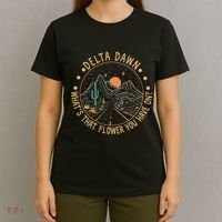 Delta Dawn WhatS That Flower You Have On Western Road T-Shirt thumb 4