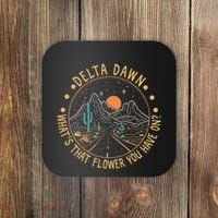 Delta Dawn WhatS That Flower You Have On Western Road Coaster thumb 0