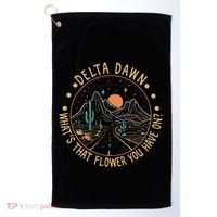 Delta Dawn WhatS That Flower You Have On Western Road Golf Towel thumb 0