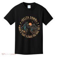 Delta Dawn WhatS That Flower You Have On Western Road Kids T-Shirt thumb 0
