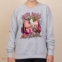 Delta Dawn WhatS That Flower You Have On Western Country Women's Sweatshirt thumb 0