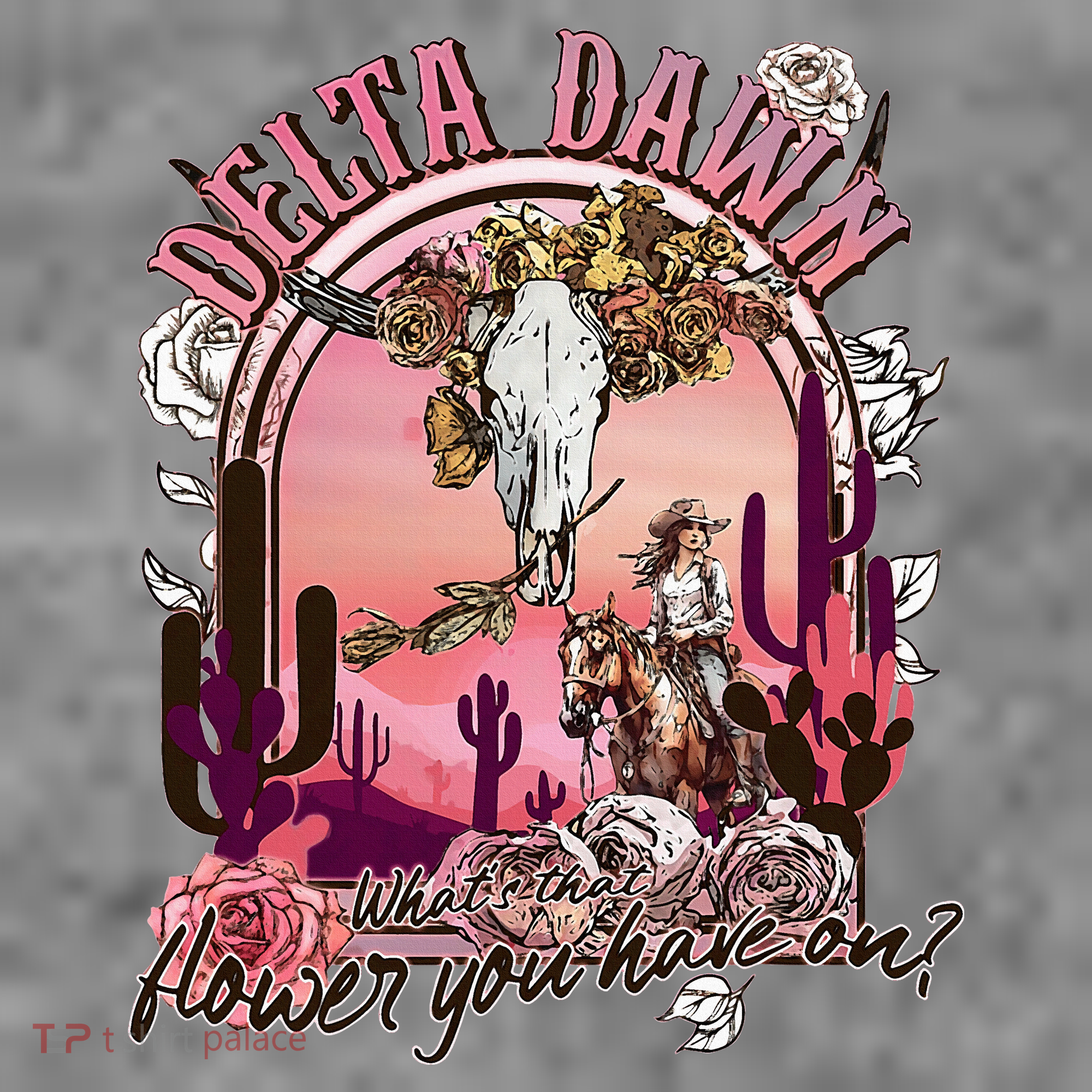 Delta Dawn WhatS That Flower You Have On Western Country Toddler Hoodie