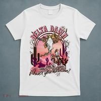 Delta Dawn WhatS That Flower You Have On Western Country T-Shirt thumb 5