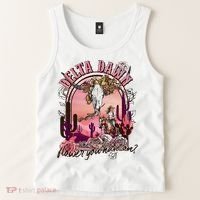 Delta Dawn WhatS That Flower You Have On Western Country Tank Top thumb 2