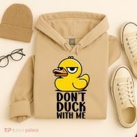 Dont Duck With Me Funny Gift Duck Hoodie thumb 4