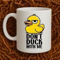 Dont Duck With Me Funny Gift Duck Coffee Mug thumb 2