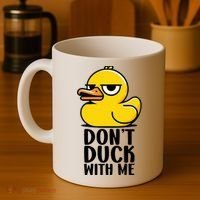 Dont Duck With Me Funny Gift Duck Coffee Mug thumb 4