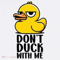 Dont Duck With Me Funny Gift Duck Ornament thumb 1