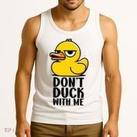 Dont Duck With Me Funny Gift Duck Tank Top thumb 3