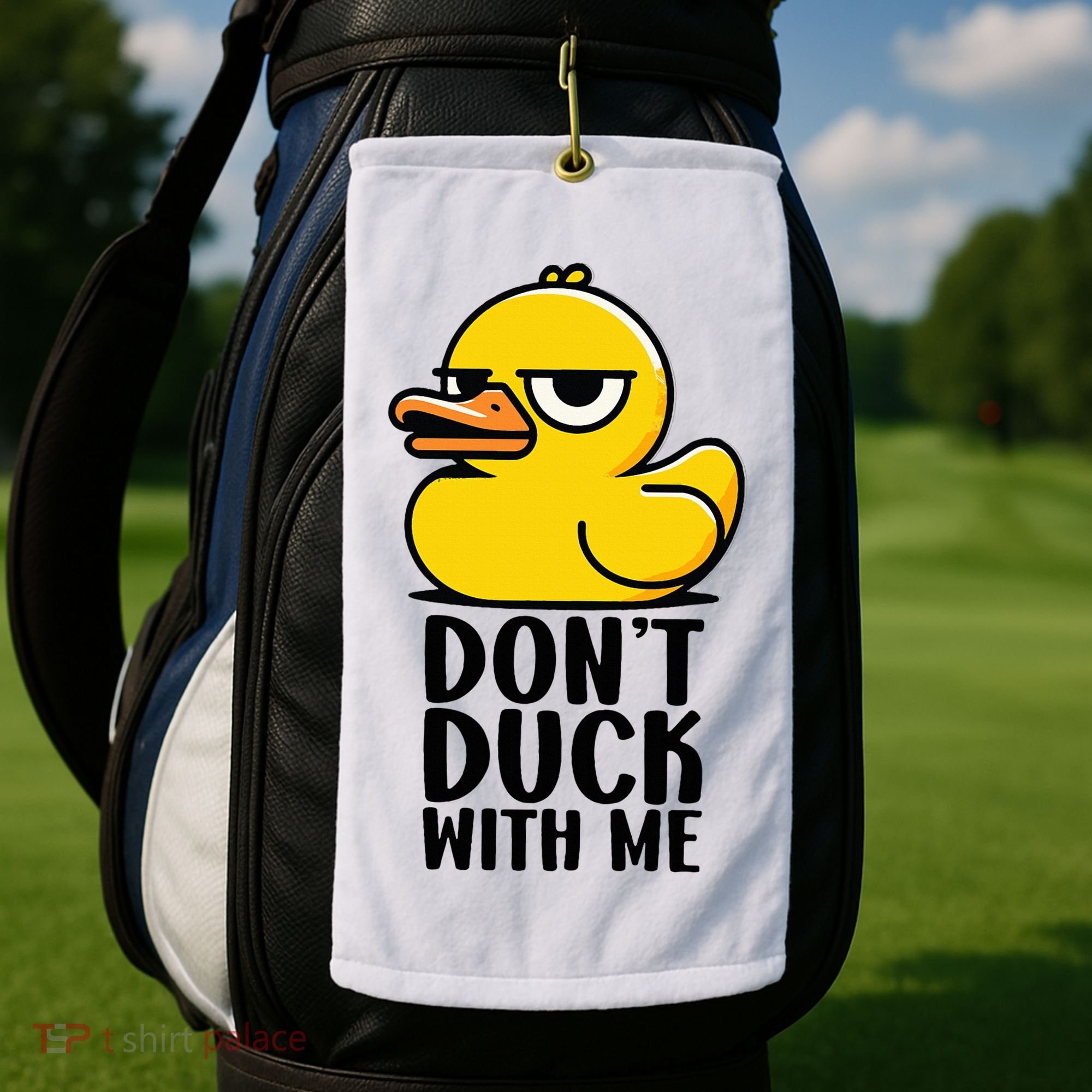 Dont Duck With Me Funny Gift Duck Golf Towel