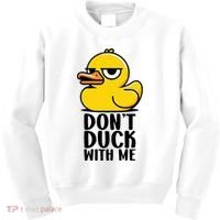 Dont Duck With Me Funny Gift Duck Kids Sweatshirt thumb 0