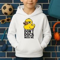 Dont Duck With Me Funny Gift Duck Kids Hoodie thumb 2