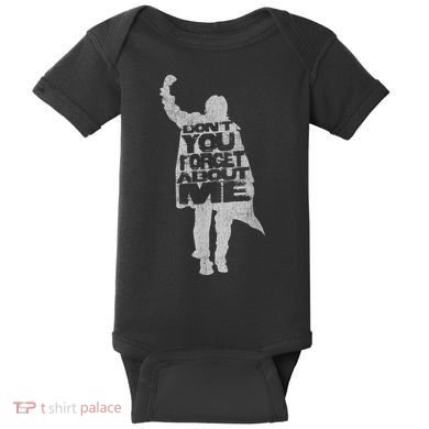 Designer Don't You Forget About Me 80's Movie Baby Bodysuit