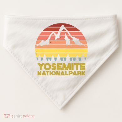 Debbie Dunn Yosemite National Park Tee USA-Made Doggie Bandana