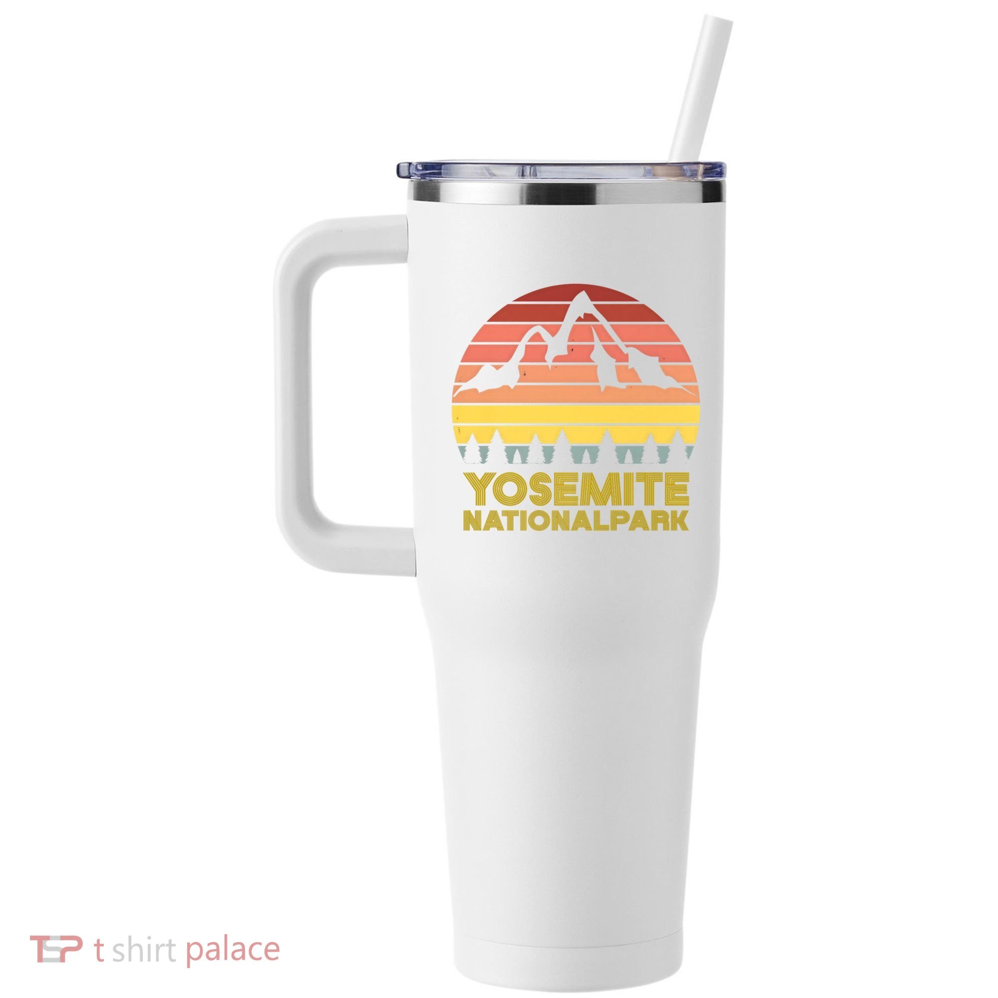 Debbie Dunn Yosemite National Park Tee 40oz Vacuum Insulated Stainless Steel Travel Tumbler