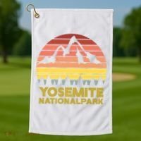 Debbie Dunn Yosemite National Park Tee Golf Towel thumb 1