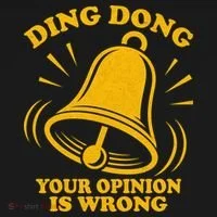 Ding Dong Your Opinion Is Wrong Bucket Hat thumb 4