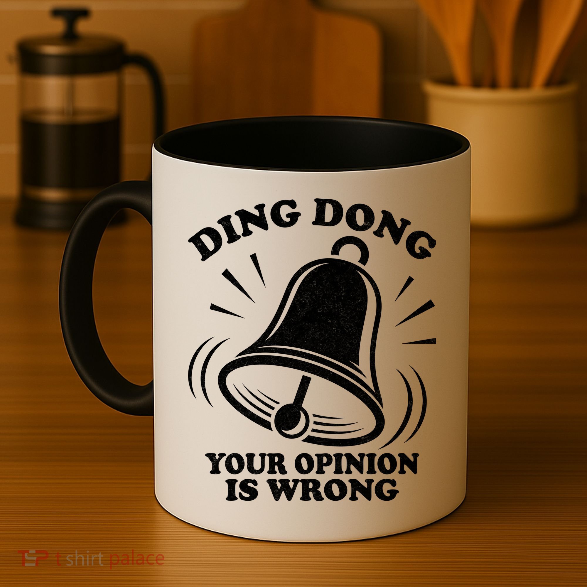 Ding Dong Your Opinion Is Wrong Coffee Mug