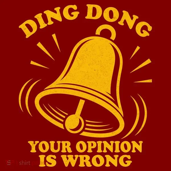 Ding Dong Your Opinion Is Wrong Kids Hoodie