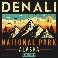 Denali Est. 1917 Vintage Retro Alaska National Park T-Shirt thumb 7