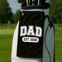 Dad Est 2026 Golf Towel thumb 2