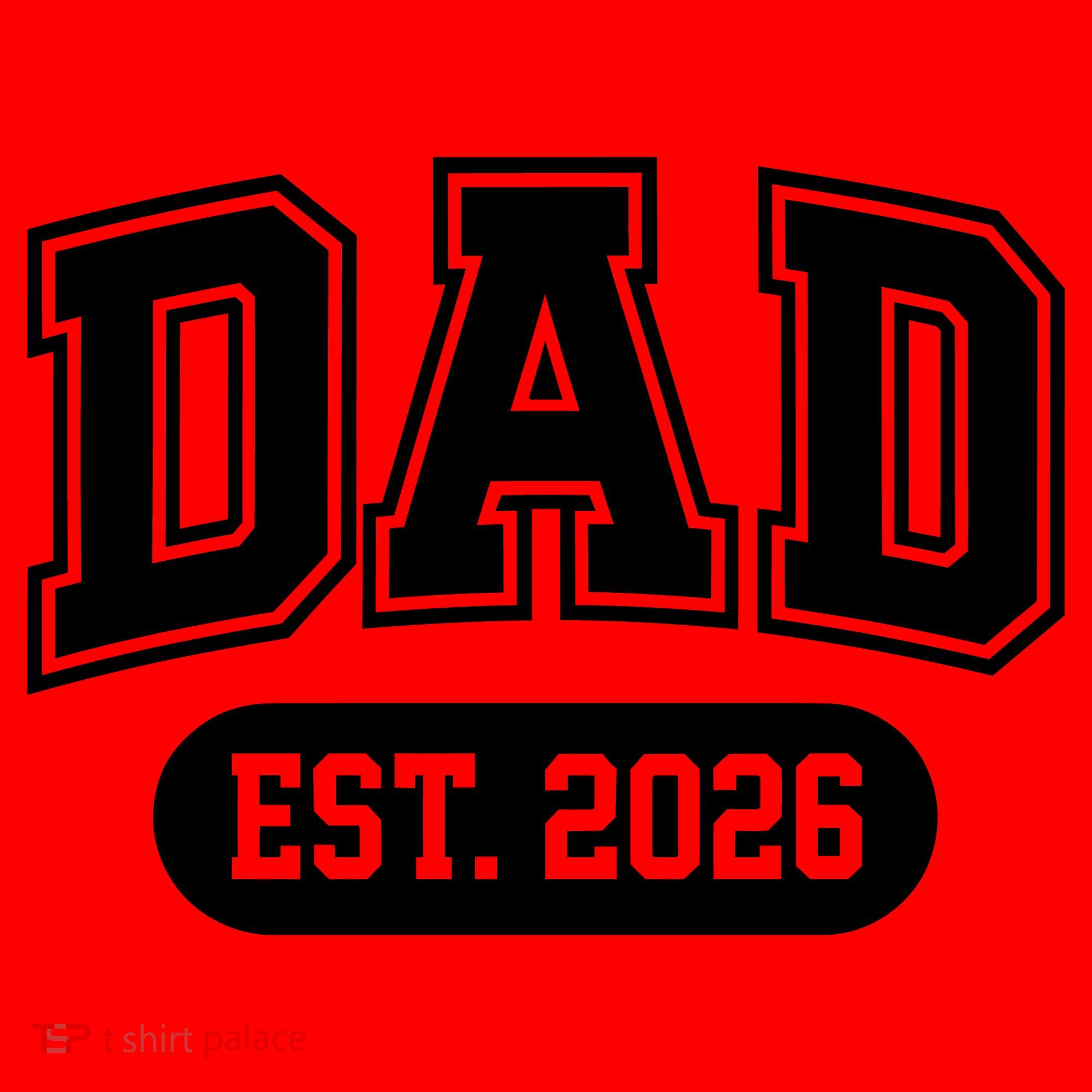 Dad Est 2026 Santa Hat