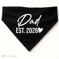 Dad EST 2026 USA-Made Doggie Bandana thumb 0