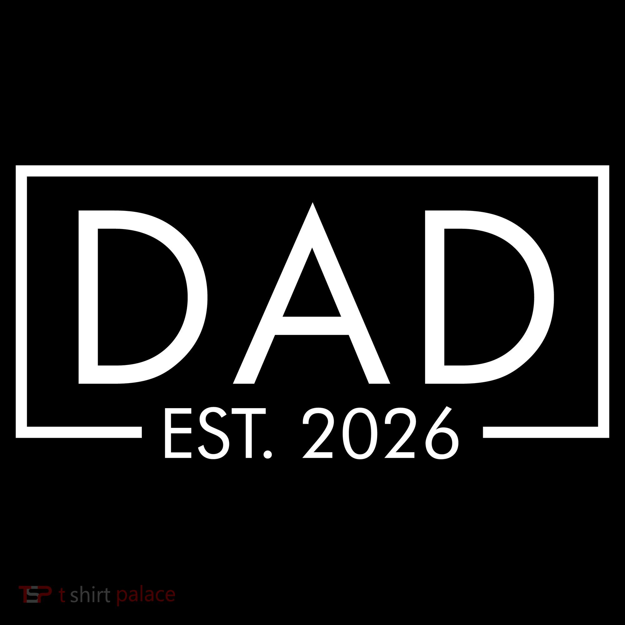 Dad Est. 2026 Logo  Ornament