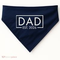 Dad Est. 2026 Logo  USA-Made Doggie Bandana thumb 0