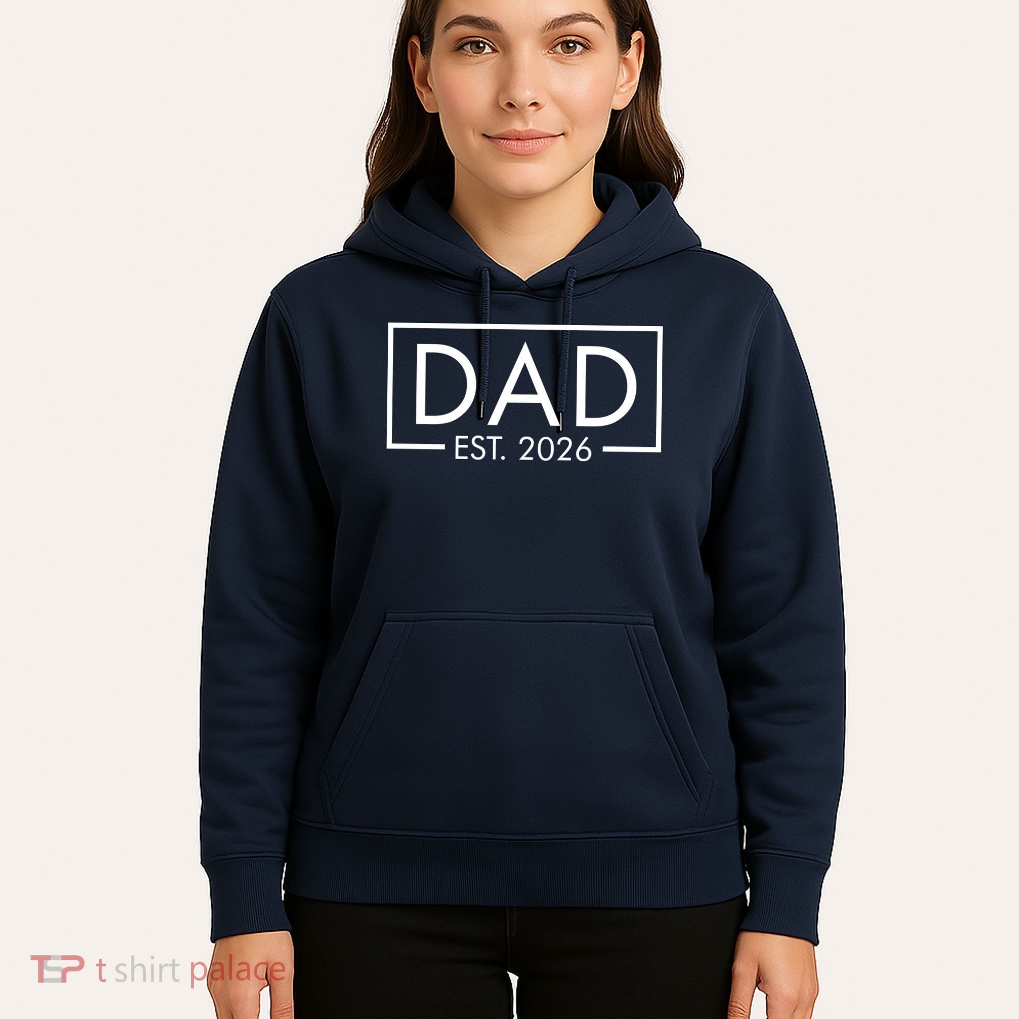 Dad Est. 2026 Logo  Hoodie