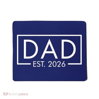Dad Est. 2026 Logo  Mousepad