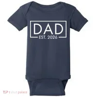 Dad Est. 2026 Logo  Baby Bodysuit thumb 0
