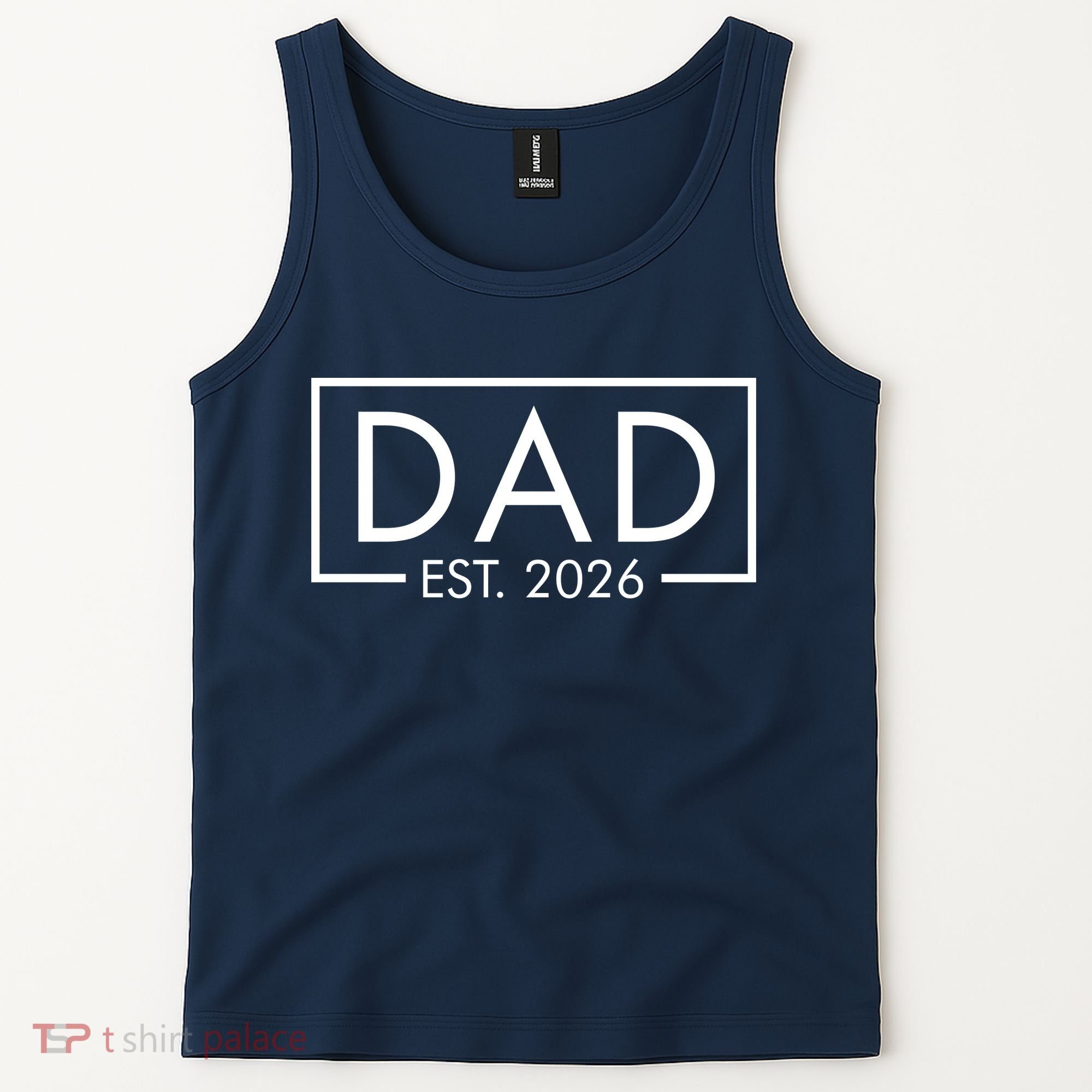 Dad Est. 2026 Logo  Tank Top