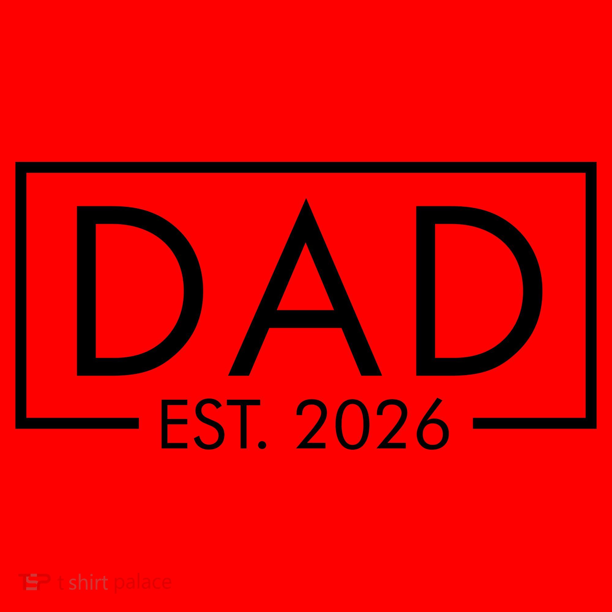 Dad Est. 2026 Logo  Santa Hat